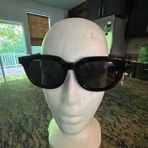 Tom Ford Classic Black Sunglasses with Gold Detail